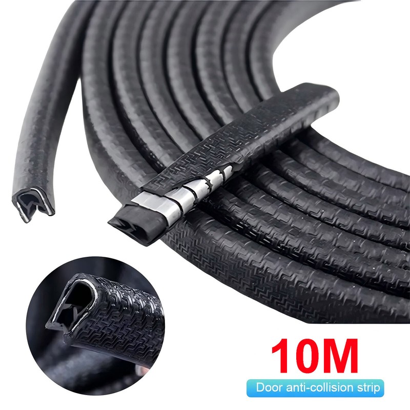 Car Door Edge Guards 32Ft U Shape Rubber Edge Trim Protector for Truck Sedan SUV