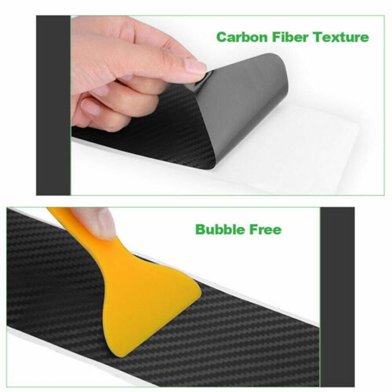 4X Carbon Fiber Door Sill Scuff Plate Stickers Universal Cuttable✨ gallery