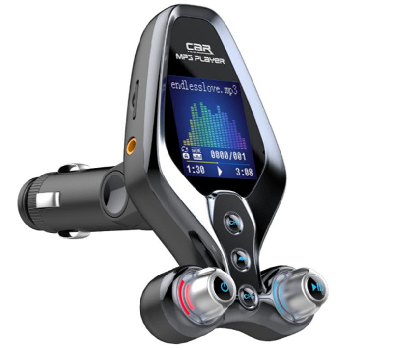 Bluetooth 5.0 FM Transmitter Car Wireless USB Charger Adapter Radio MP3-Player