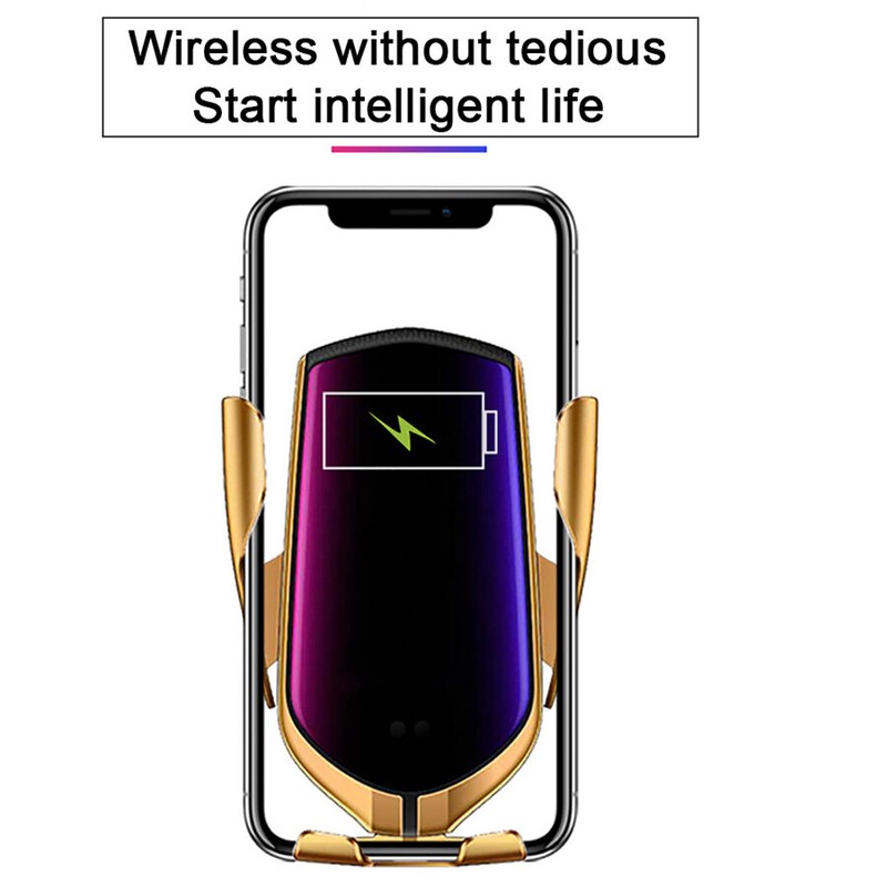 10W Wireless Charger Automatic Clamping Phone Holder GPS APP Positioning Finder gallery