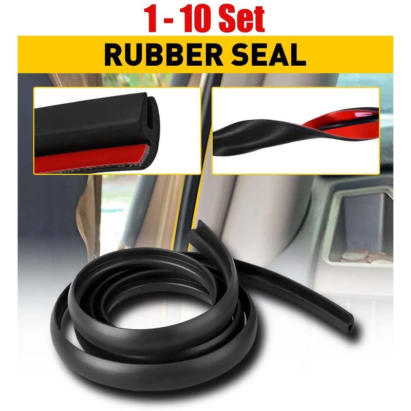 3M Rubber 1-10Set Seal Window Front Strip Rear Door Moulding Trimge Weatherstrip