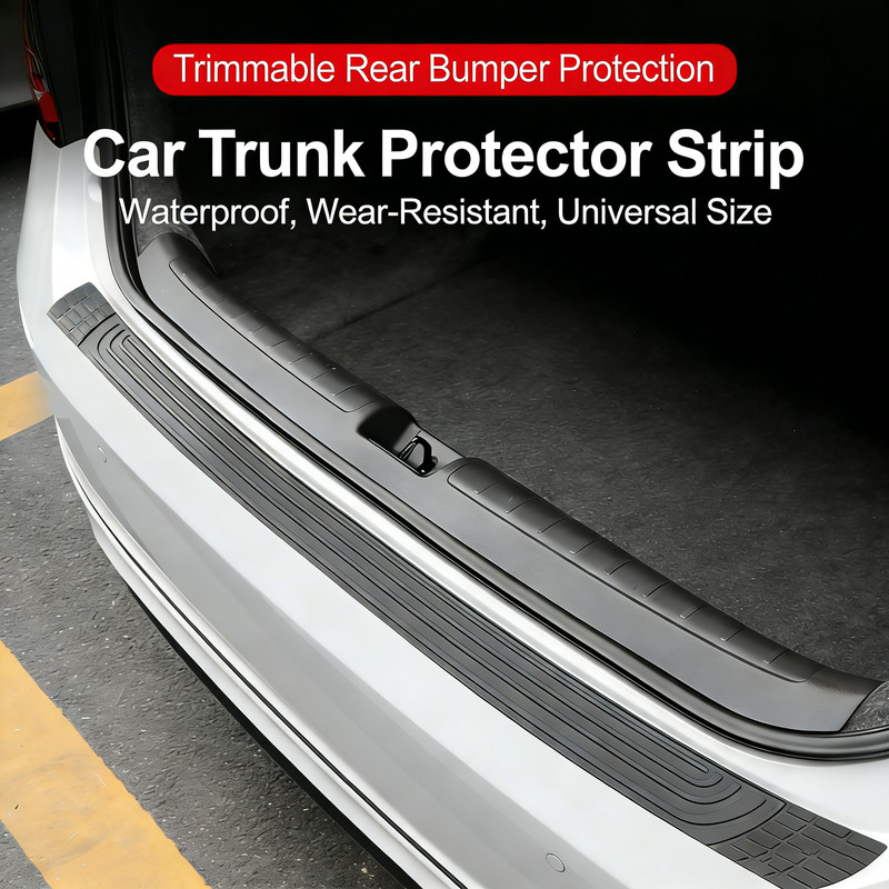 41x3.4inch Customized For Kia Rear Bumper Protector Anti-Scratch Trimmable Guard gallery
