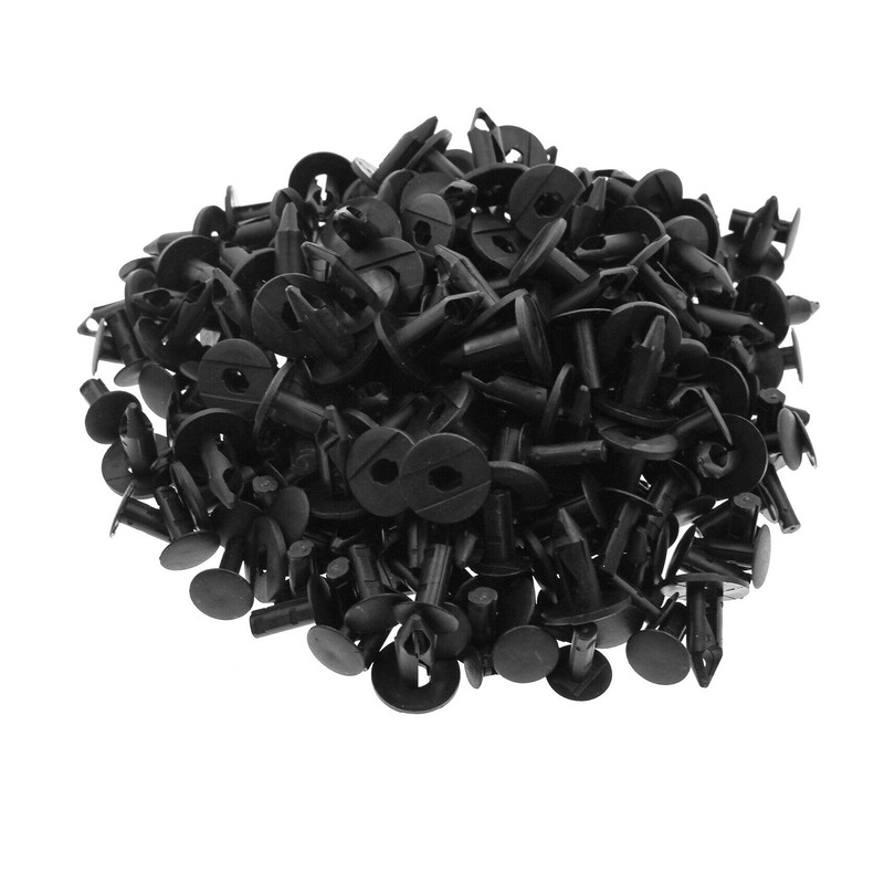 100x Clips for 8mm Hole Plastic Rivets Retainer Fender Bumper Push Pin Fastener gallery