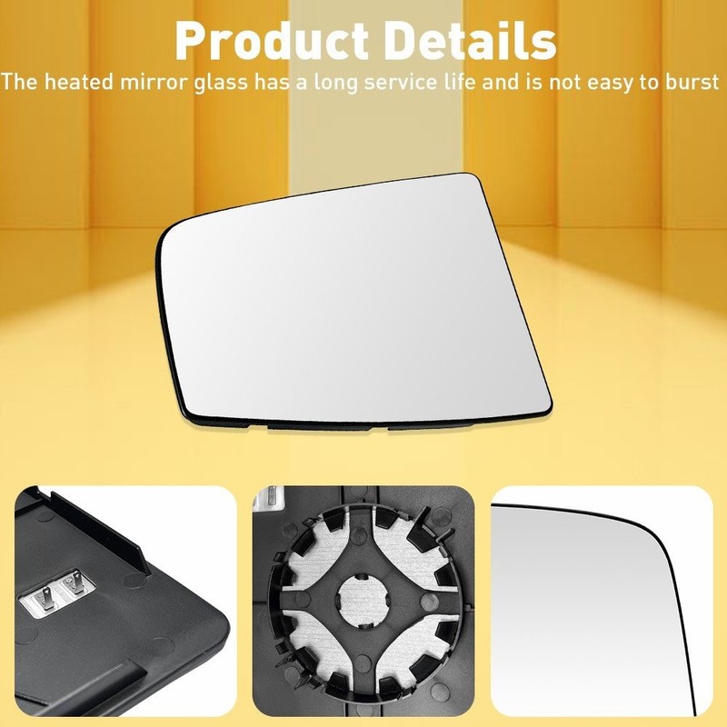 1-10x For 2015- 22 Ford Mirror Transit-150/250/350 Upper Glass Left Side Heated gallery
