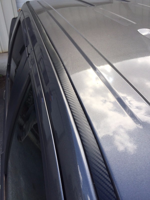 For 1997-2003 FORD F-150 BLACK CARBON FIBER ROOF TOP TRIM MOLDING KIT
