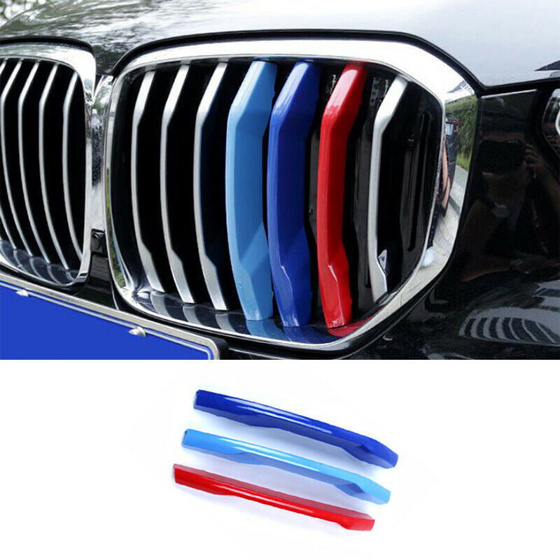 Front Grille Grill Cover Strips Clip Trim For BMW X6 F16 Accessories 2017-2018+ gallery
