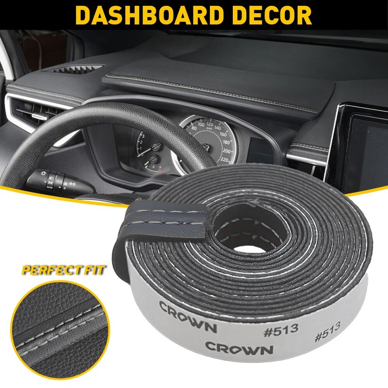 2M PU Leather Car Dashboard Decor Line Strip Sticker Moulding Trim For Audi 2022 gallery