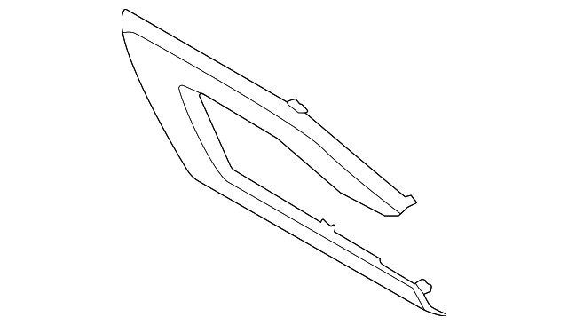 Genuine Nissan Door Trim Molding 80931-6TA0A