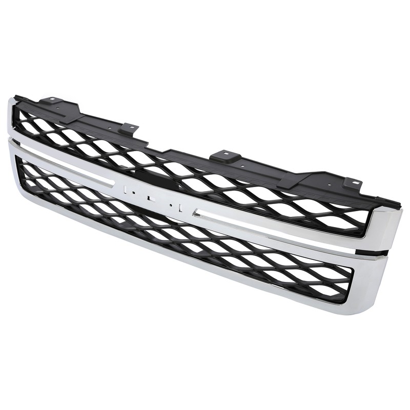 For Silverado/Sierra 2500 3500 HD 11-14 Chrome Front Grille Black Mesh Stlye gallery