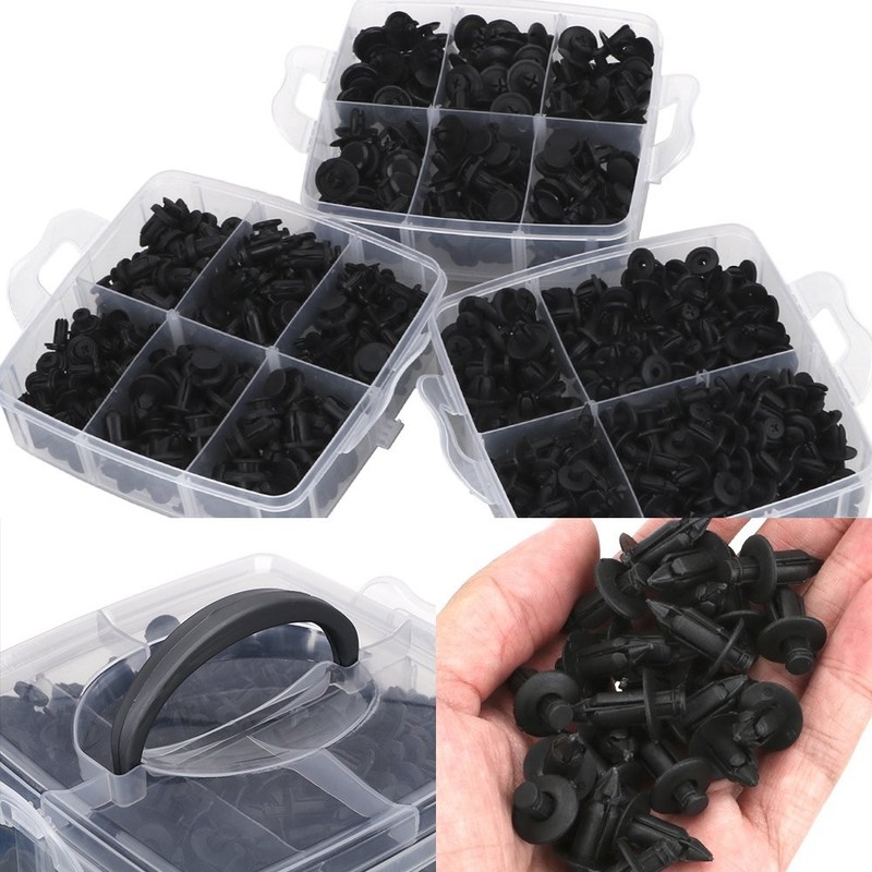 625pc Plastic Fastener Rivets Fender Car Bumper Push Pin Clip+Free Remover Tool gallery