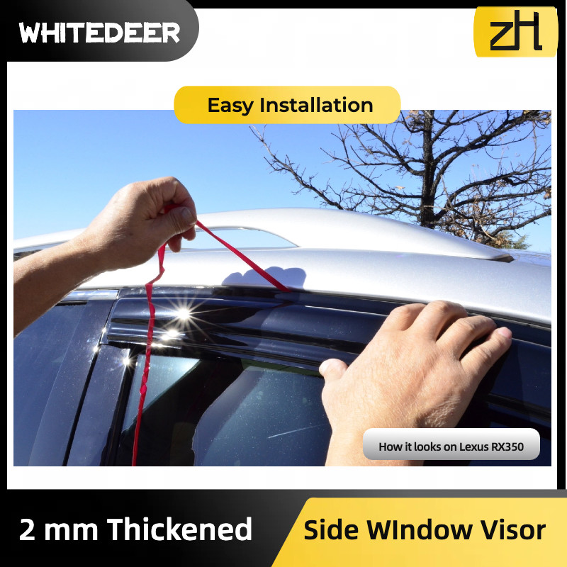 Fits for Nissan Rogue 2014-2020 Side Window Visor Sun Rain Deflector Guard gallery