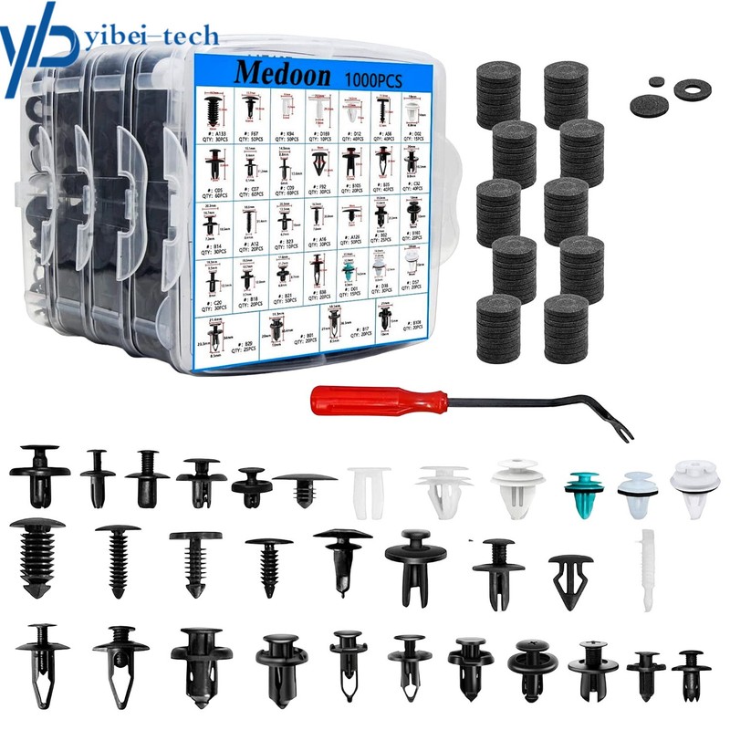 32 Most Popular Sizes 1101 PCS Car Door Panel Trim Clips Kit Car Retainer Clips gallery