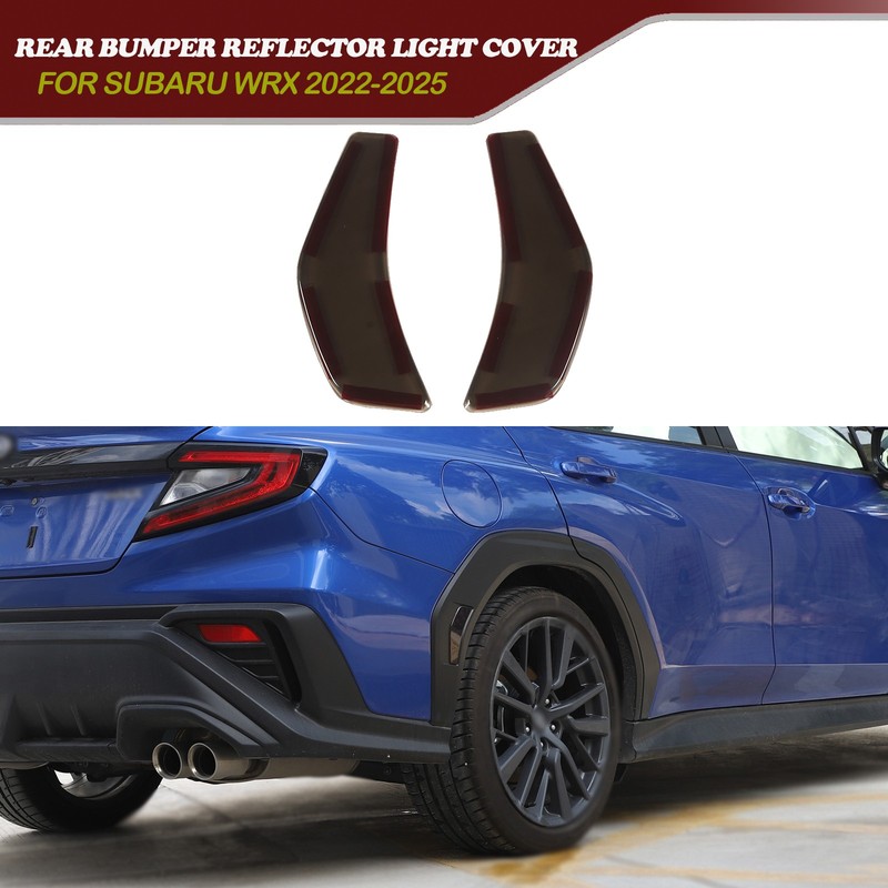 2pcs ABS Smoked Rear Tail Light Lamp Cover Trim Kit For Subaru WRX 2022-2025 US