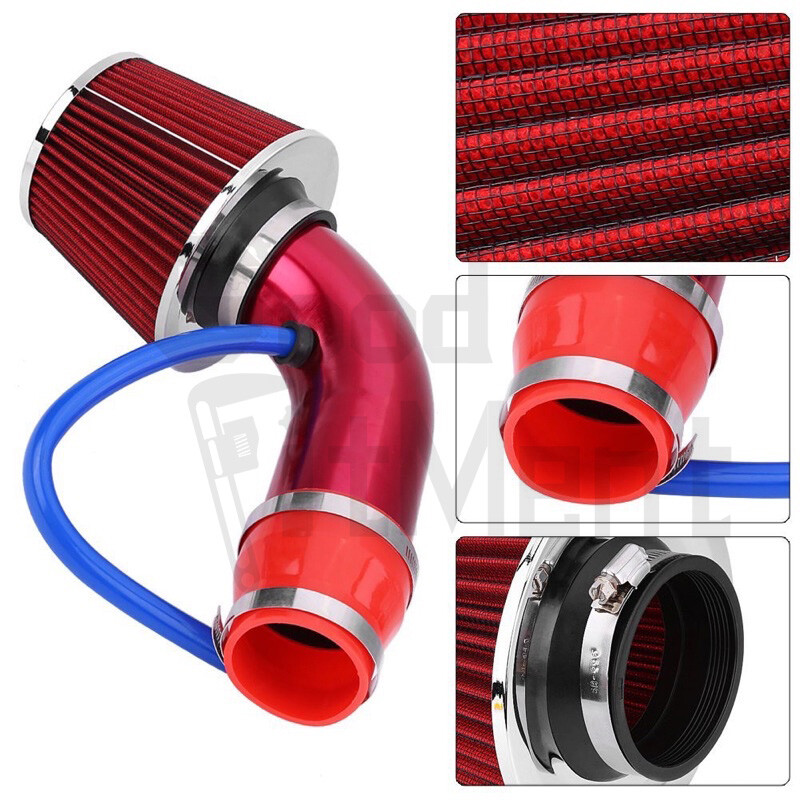 For VW Jetta 2004-2021 3" Cold Air Intake Filter Induction Pipe Power Flow Hose gallery