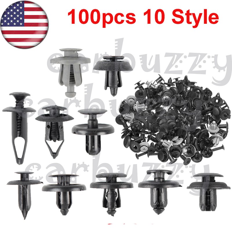 100X Rivets Bumper Fender Clips For Volkswagen 2010 Eos GLI Gol Sedan Golf GTI