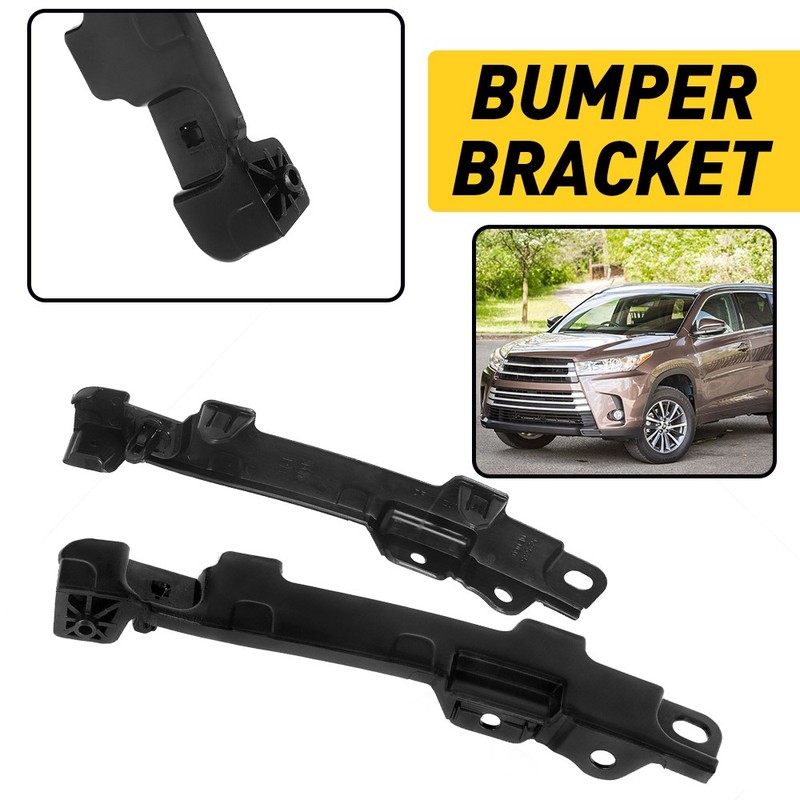 For 2014-2019 Toyota Highlander Bumper Bracket Front Lower Left & Right Set Of 2
