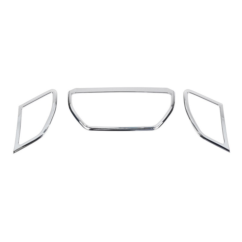 Dashboard Center Console Speaker Trim Cover Frame For Dodge Ram 1500 18+ Chrome gallery