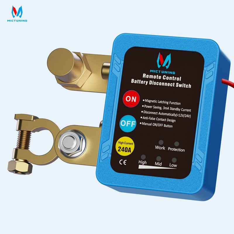 Automatic Shut Off Kill Switch For Car Remote Battery Disconnect Switch 12V 240A gallery