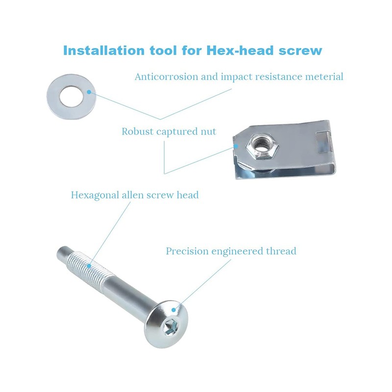 Bed Mounting Hardware 6 Bolt Set Kit For 05-13 ford F150 6 7 Foot Bed 924-313 gallery