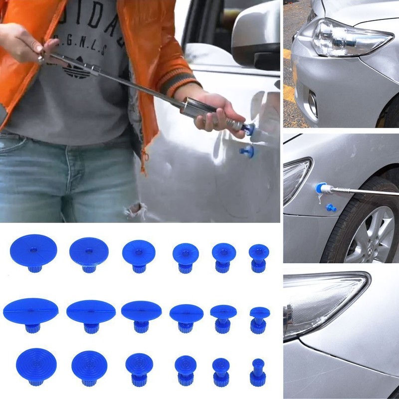 Car Body Dent Paintless Repair Tool Dent Puller Plastic Glue Tabs PDR Tool kit gallery