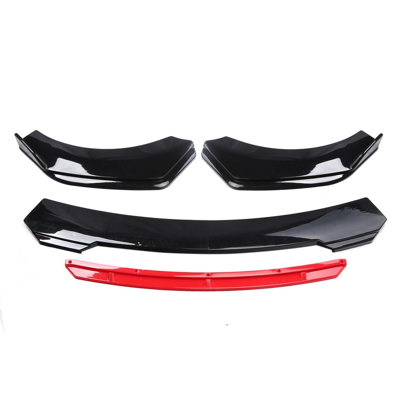 For Mini Cooper Front Bumper Lip Splitter Spoiler Body Kit Black+Red gallery