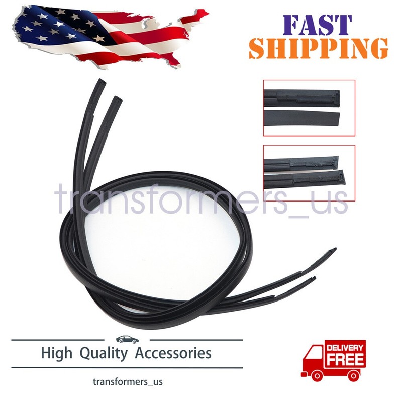 2Pcs For Toyota Camry 2007-11 Black Roof Top Trim Molding Kit left Right Side