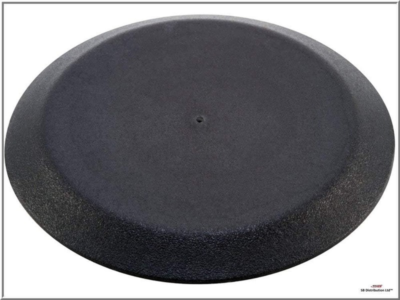 Professional Finish Flush Mount Black Plastic Hole Plugs - 1/2" Size, 25 Count gallery