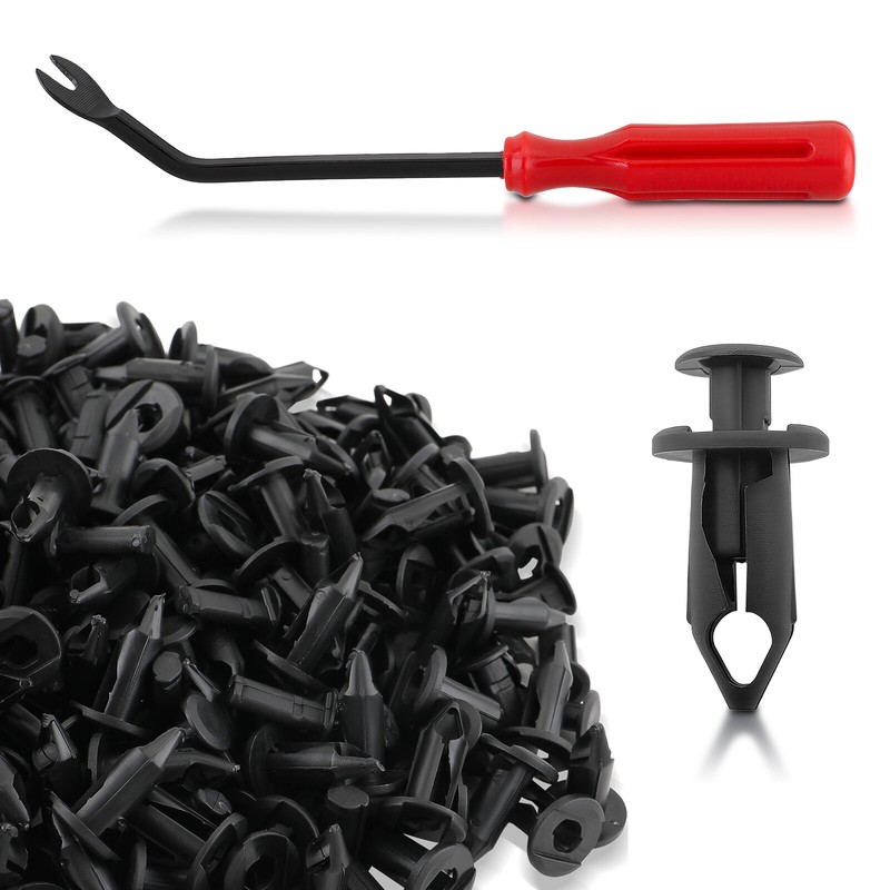 120x ATV 8MM Hole Plastic Rivets Retainer Fender Bumper Push Pin Fastener Clips gallery