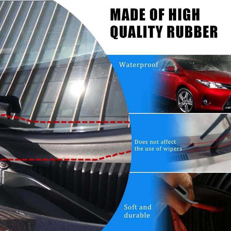 5.9ft For Nissan Car SUV H-Shape Front Windshield Panel Seal Strip Moulding Trim gallery