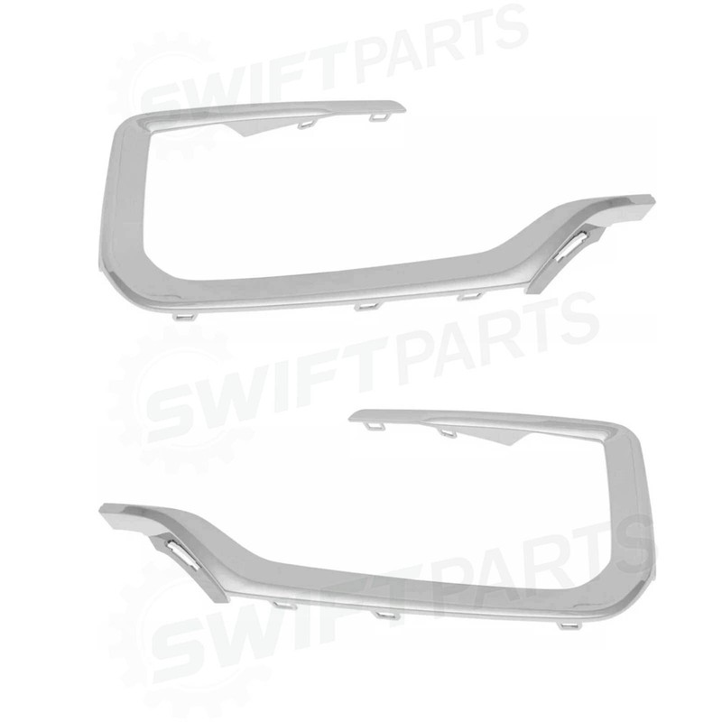 Left+Right Side Front Chrome Molding Bumper Trim Set For 2016 2017 GMC Terrain gallery