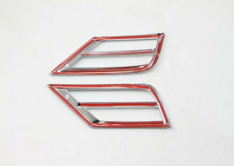 2Pcs Left Right ABS Chrome Front Fog Light Lamp Frame Cover Trim For VW Tiguan gallery
