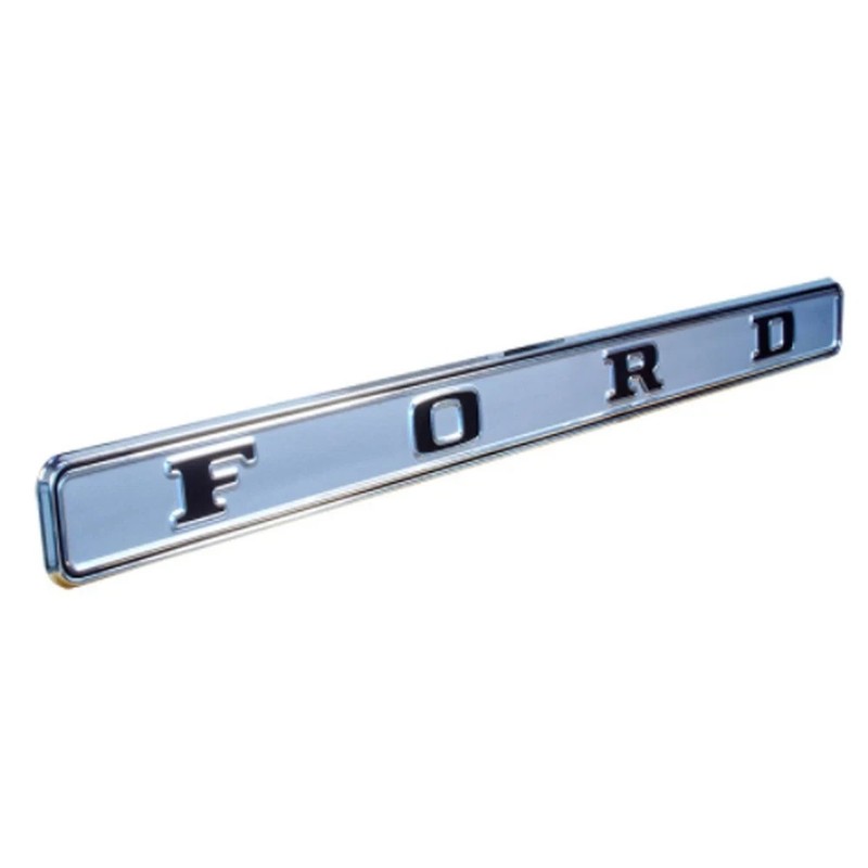 Tailgate Finish Panel Silver With Black Letters F-100/F-250 1968-1969 – NEW SALE