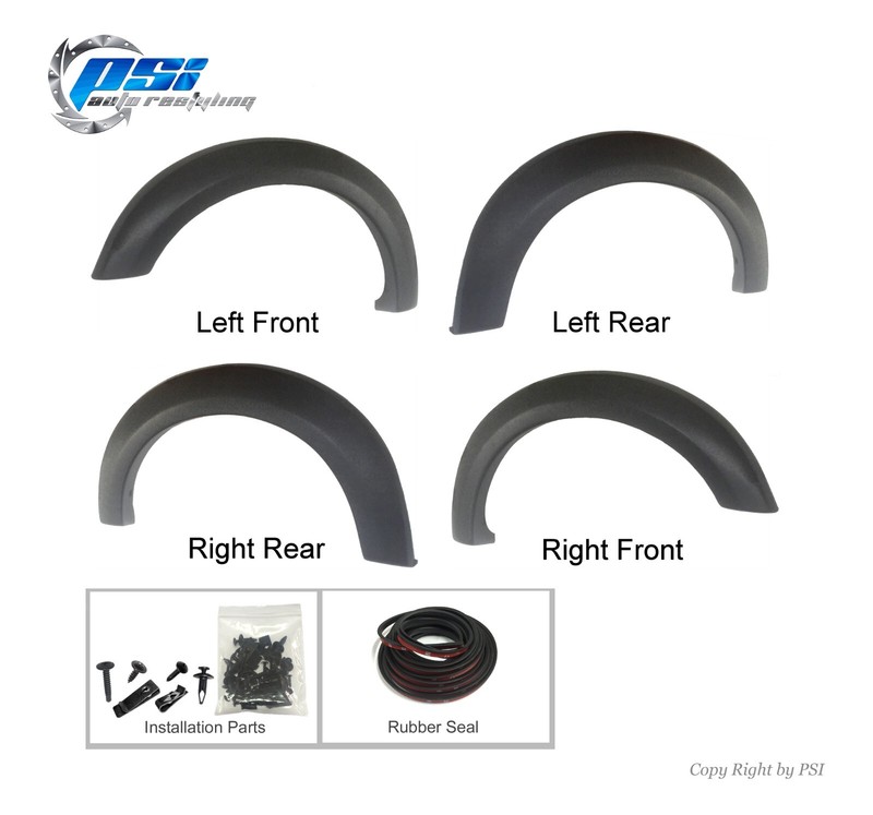 Extension Textured Fender Flares Fits Ford F-150 2009-2014 Excludes Raptor gallery