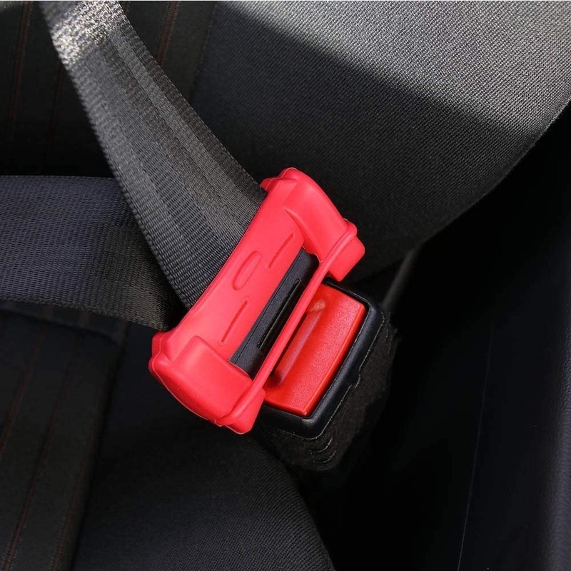 4X Silicone Car Seat Belt Buckle Cover Anti Scratch Protector Case Accessories gallery