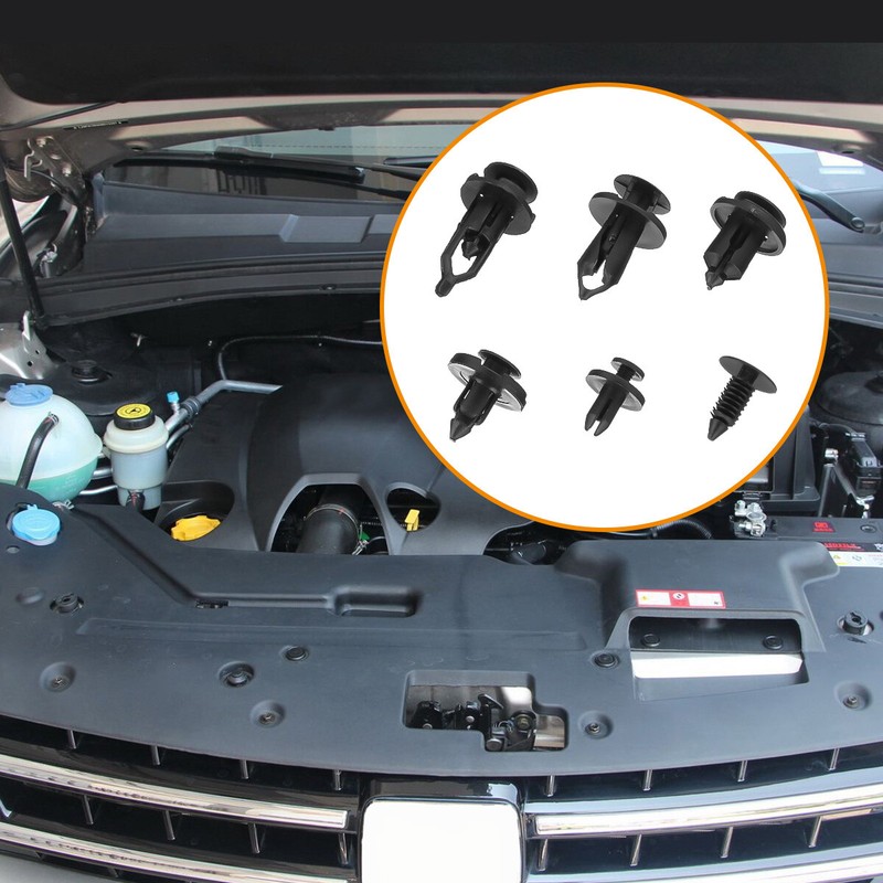 200Pcs Car Body Fastener Plastic Trim Clips Push Rivets Panel Fender Retainer US gallery