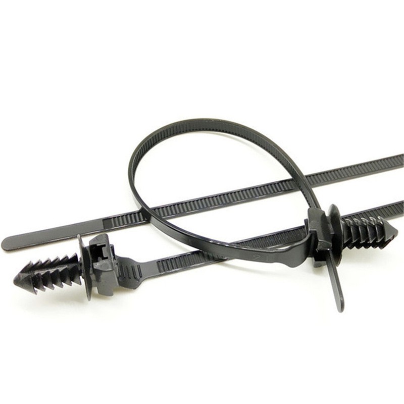 Car Push Mount Zip Ties Nylon Tie Wraps Clip Pipe Cable Fasteners Bundle Parts gallery