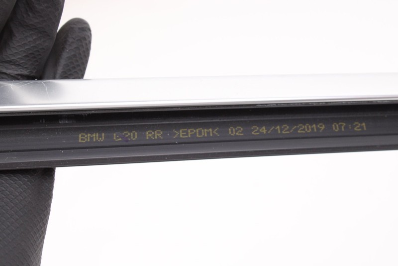 2020 BMW 330i G20 Sedan Rear Left Door Lower Glass Molding Trim Exterior 7465147 gallery