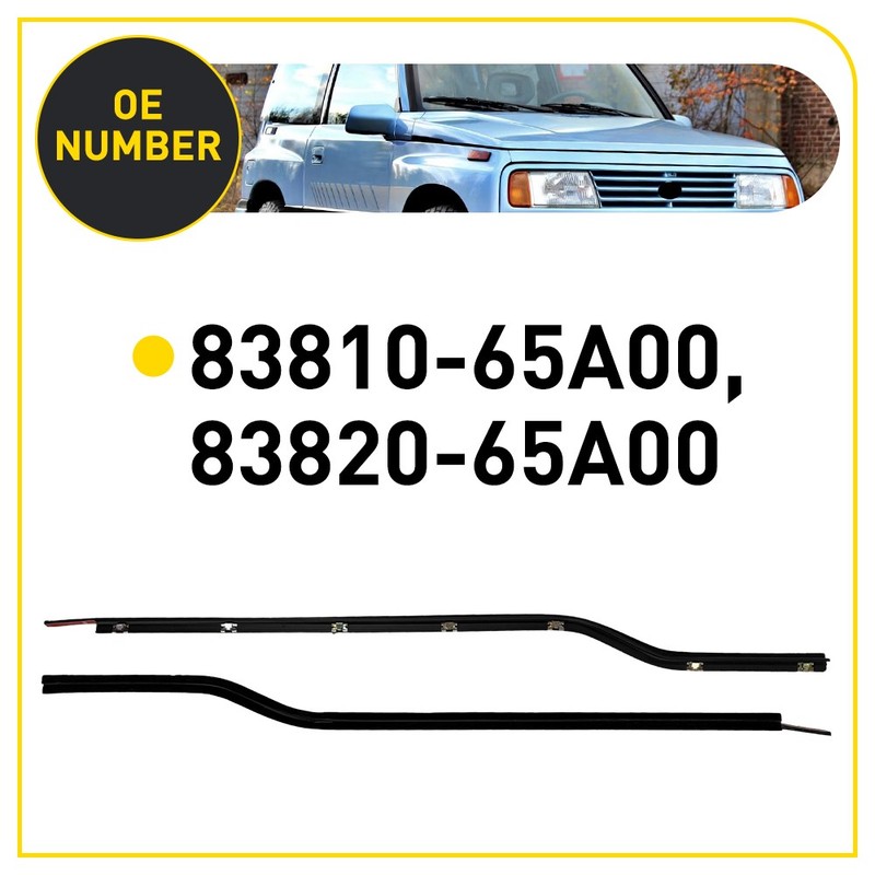 Outer Window Door Molding Trim Weatherstrip For 1989-1998 Suzuki Sidekick 1-5SET gallery