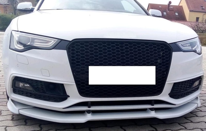 Honeycomb Grille Radiator Sport Front Rib Grill with Emblem Holder Black Entry…