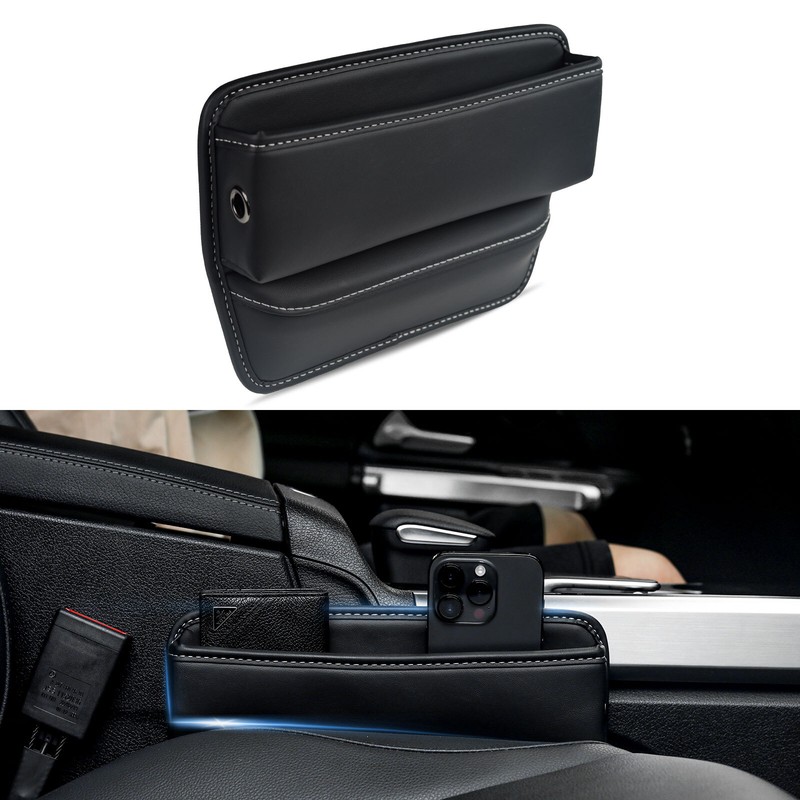 Auto Accessories Car Seat Side Pocket Organizer Crevice Gap Filler Storage Box
