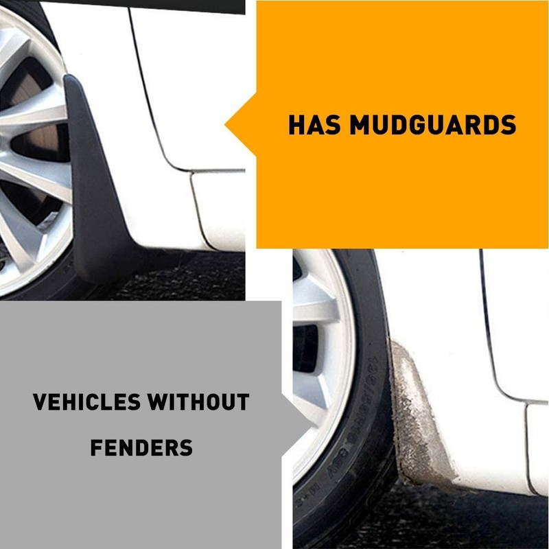 4pcs/Set Universal Splash Guards Mudflaps Mud Flaps Car Mudguards Front Rear Kit gallery