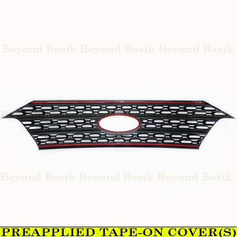 2020-2024 Ford Explorer XLT & BASE MODELS GLOSS BLACK Grille Grill COVER OVERLAY gallery