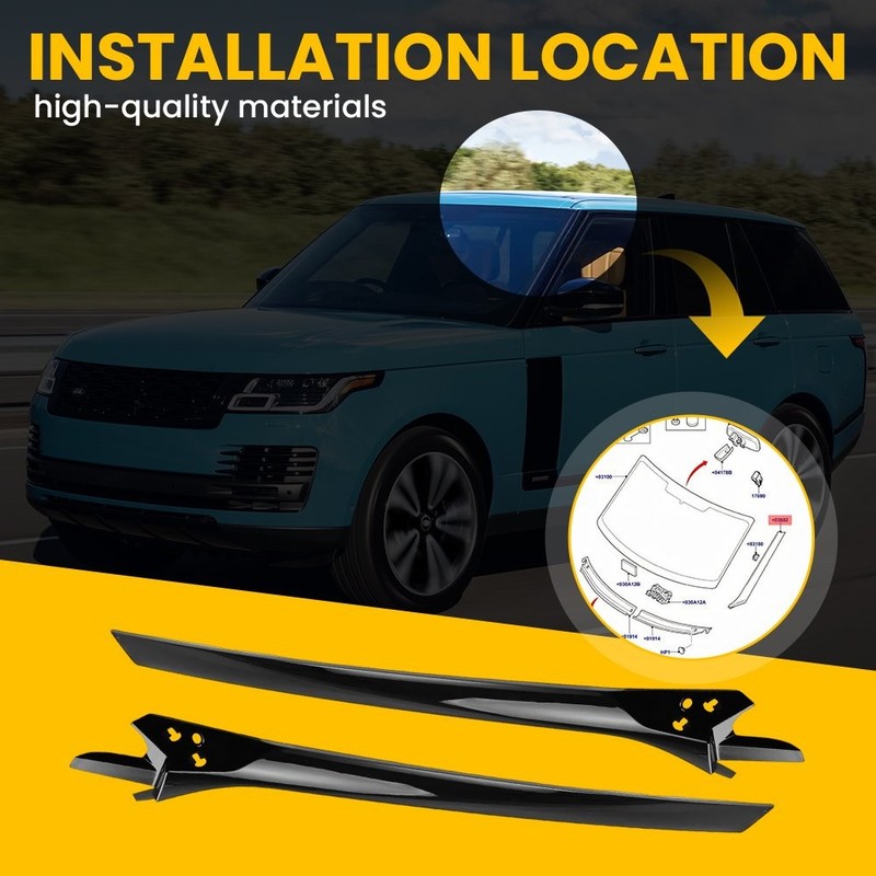 For Land Rover Range Rover Velar 2018-2023 Pillar Post Window Kits Gloss Black gallery