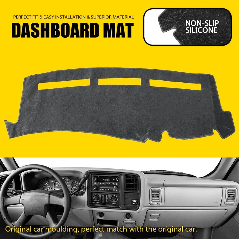 Car Dash Cover Mat Dashboard Pad for 1999-06 Chevrolet Silverado 1500 2500 3500
