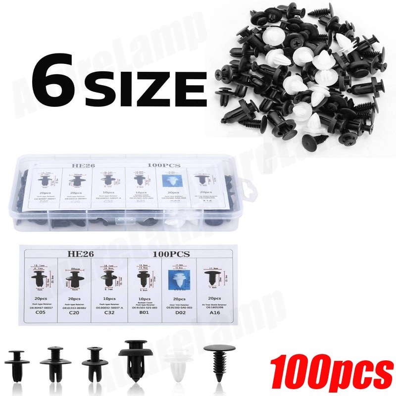 For Toyota Corolla 2003-2022 Retainer Clips Replacement Bumper Push Rivet Clips