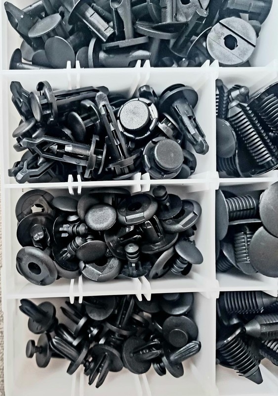 Automotive Plastic Fastener Assortment Kit 240 Pcs, 12 Sizes, Door Trim, Bumper gallery