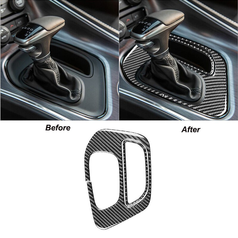 13Pcs Carbon Fiber Full Interior Set Cover Trim For Dodge Challenger 2015-2022 gallery