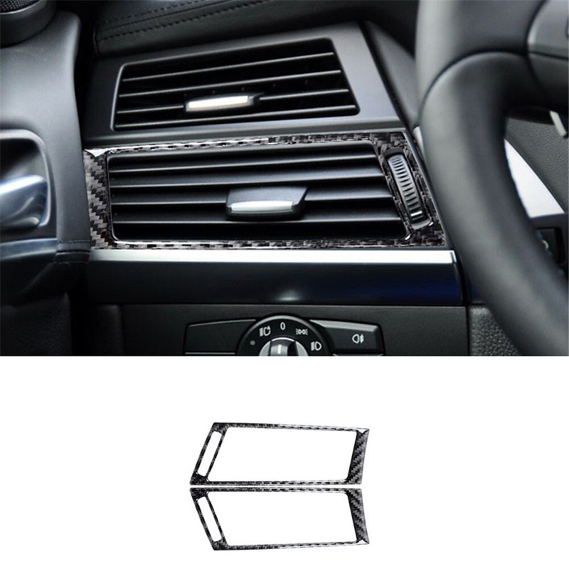 52Pcs Carbon Fiber Full Interior Kit Cover Trim For BMW X5 E70 X6 E71 gallery