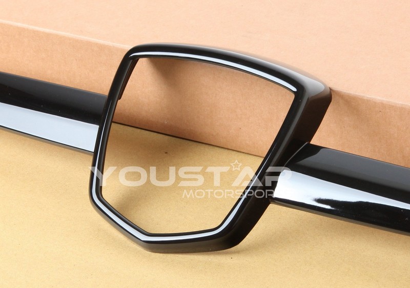 USA STOCK FOR FIAT ABARTH GLOSS PIANO BLACK GRILL BADGE COVER TRIM 500 595 695 gallery