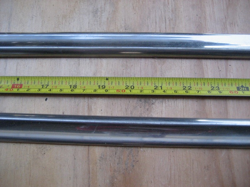 1956 CHEVY FRONT DOOR MOLDING TRIM-4/DOOR HARDTOP TRIM UPPER/LOWER 39-1/4 INCHES gallery